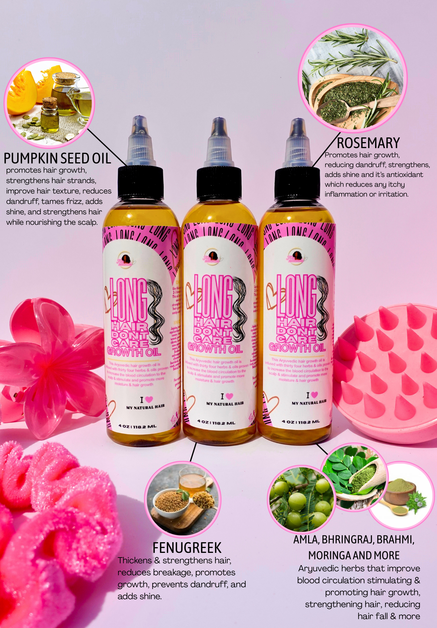 Long Hair Don’t Care Growth Oil Plus+